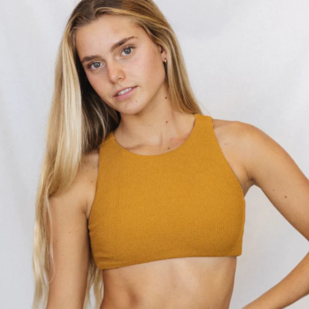 SOLD. NWT! San Lorenzo TERRA SOLIDS - Active Bikini Tank Top - Clay, Size M